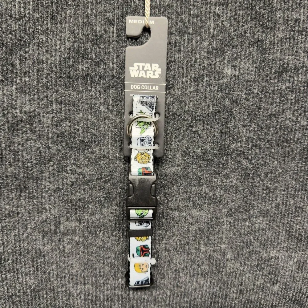 Star Wars Dog Collar Medium Yoda, Stormtrooper, C-3PO, Boba Fett, R2-D2, Luke